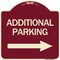 Signmission Additional Parking Right Arrow Heavy-Gauge Aluminum Architectural Sign, 18" x 18", BU-1818-24349 A-DES-BU-1818-24349 - alternate 1